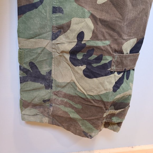 Military Overall Pant Woodland Camo Cargo Chemical Protective NFR Mens Medium - Picture 11 of 14